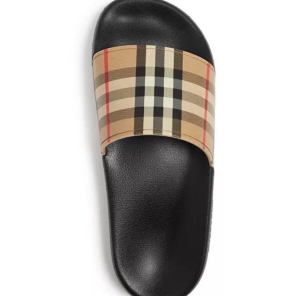 Nib Burberry Vintage Check Slides - image 3